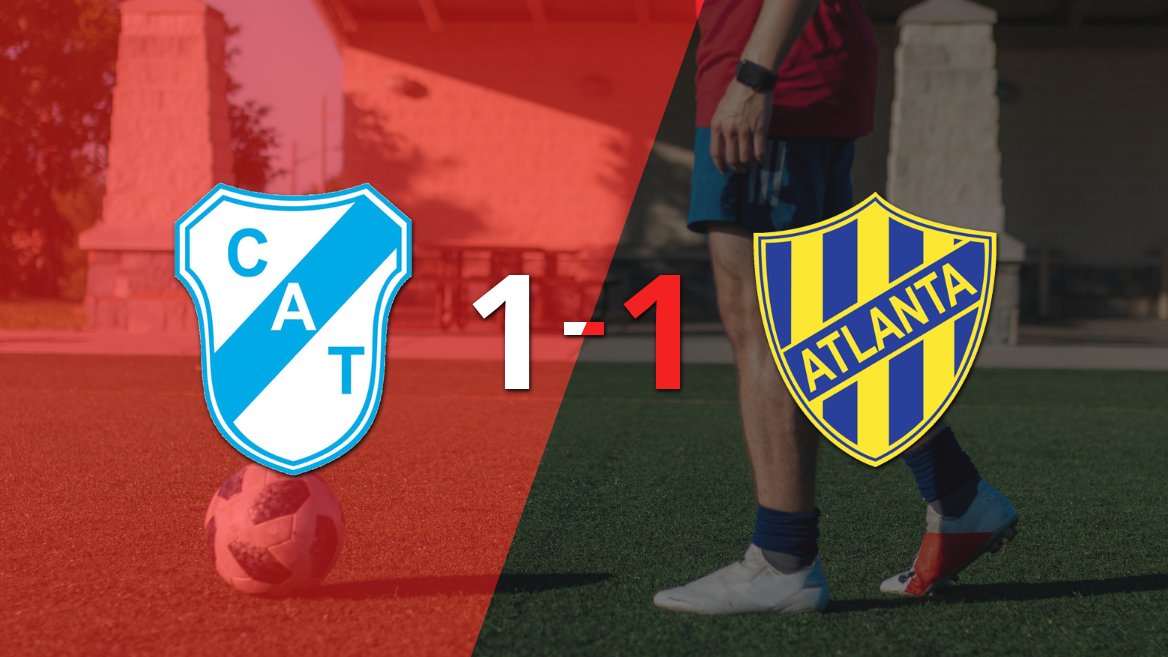 Atlanta empató 1-1 en su visita a Temperley