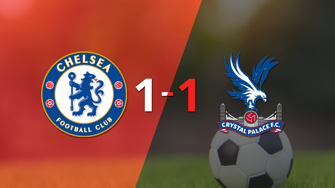 Crystal Palace logró sacar el empate a 1 gol en casa de Chelsea