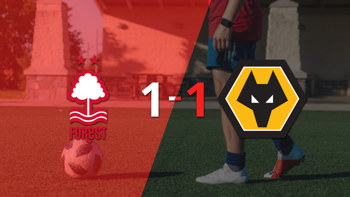 Nottingham Forest y Wolverhampton se reparten los puntos y empatan 1-1