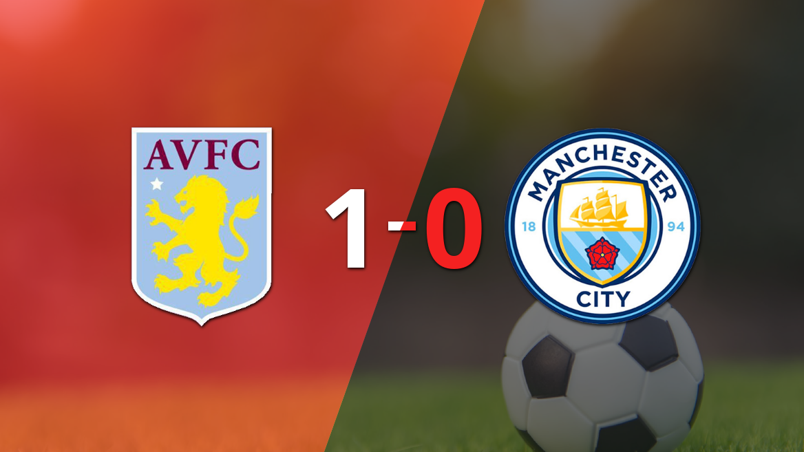 Con gol de Matty Cash, Aston Villa le ganó a Manchester City por 1 a 0