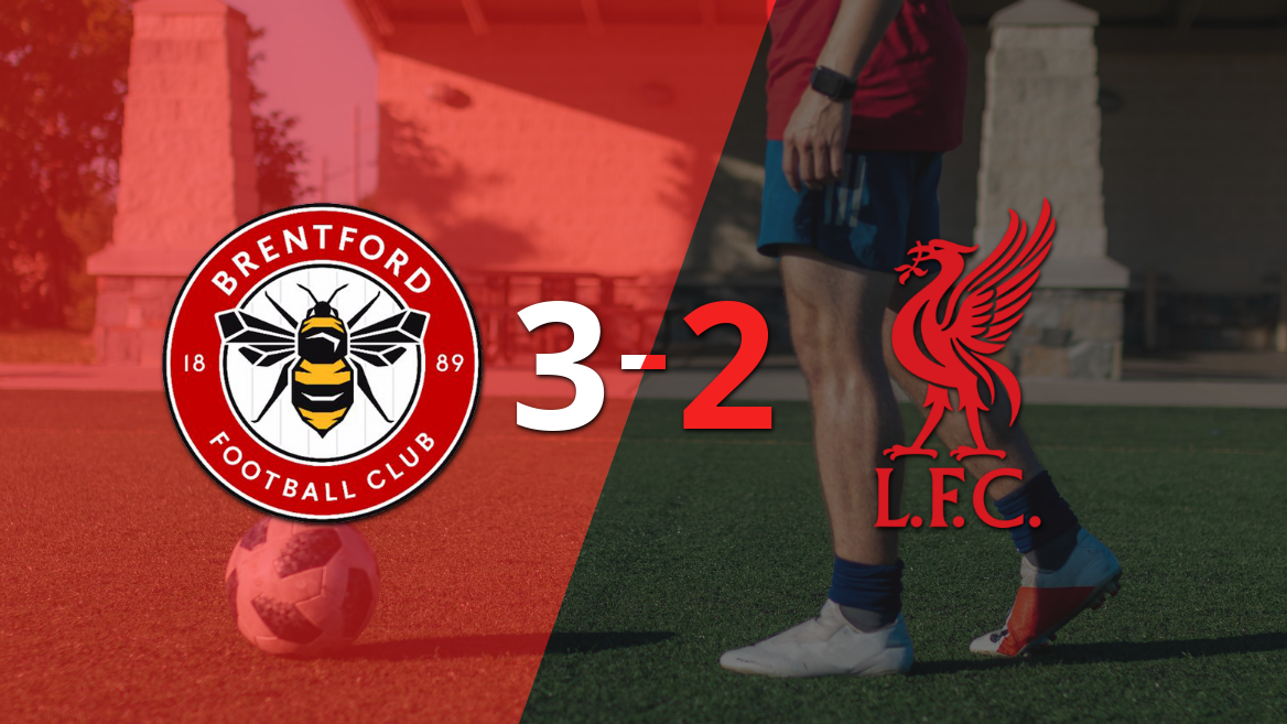 A puro gol, Brentford se quedó con la victoria frente a Liverpool por 3 a 2