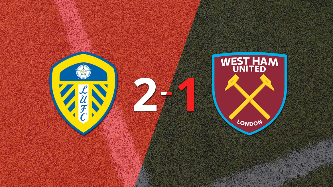 Leeds United obtiene una victoria 2-1 contra West Ham United con un gol agónico