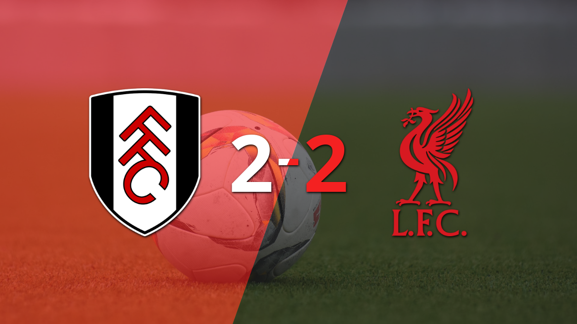 Fulham rescató un empate agónico frente a Liverpool