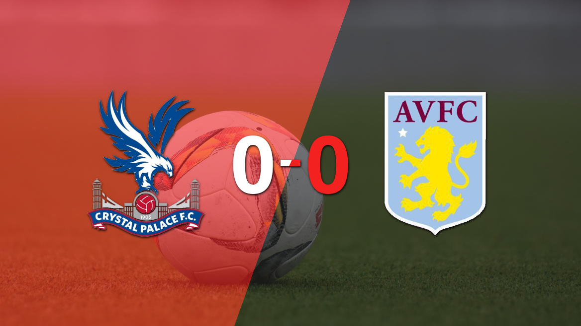 Cero a cero terminó el partido entre Crystal Palace y Aston Villa