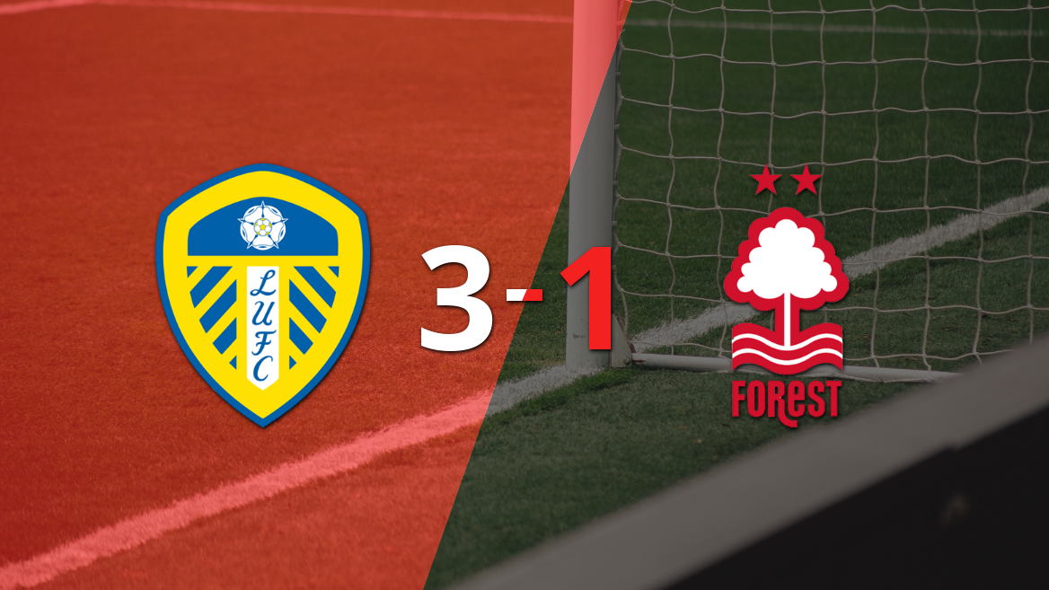 Leeds United logra una victoria de 3-1 sobre Nottingham Forest