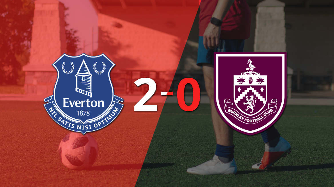 Con dos goles, Everton se impuso a Burnley en el estadio Goodison Park