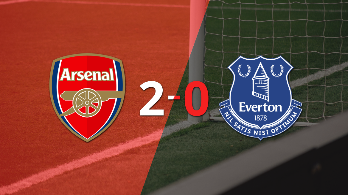 Arsenal celebró una victoria 2-0 sobre Everton