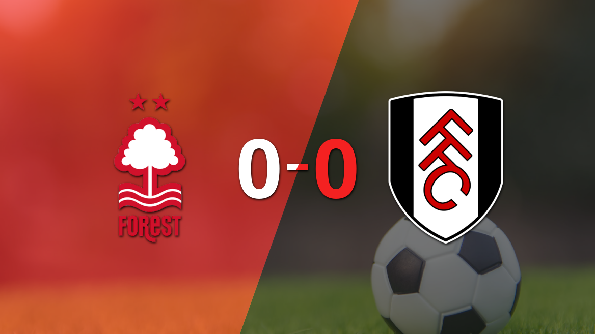 No hubo goles en el empate entre Nottingham Forest y Fulham