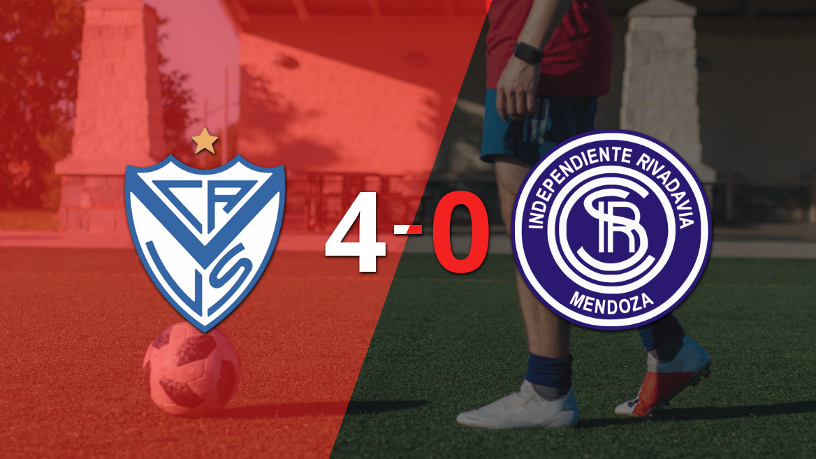 Vélez fue contundente y goleó 4-0 a Independiente Riv. (M)